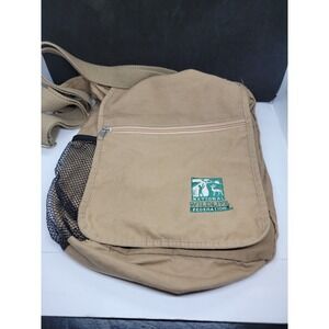 National Wildlife Federation Khaki Tan Crossbody Messenger Carrier Bag